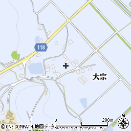 兵庫県加古川市志方町大宗周辺の地図