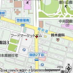 愛知県豊川市諏訪周辺の地図