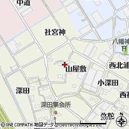 愛知県豊川市三上町山屋敷68周辺の地図