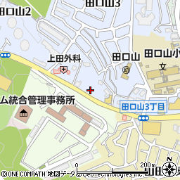 ファミリーマート枚方田口山店周辺の地図