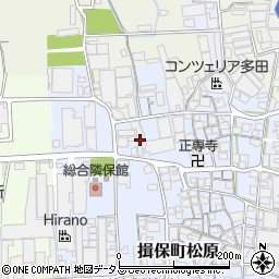 兵庫県たつの市揖保町門前296周辺の地図