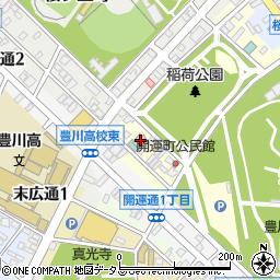 豊川ビジネスホテル周辺の地図