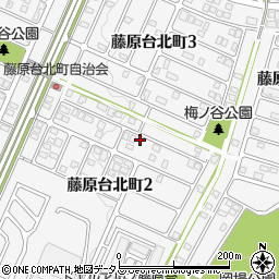 兵庫県神戸市北区藤原台北町2丁目5-14周辺の地図