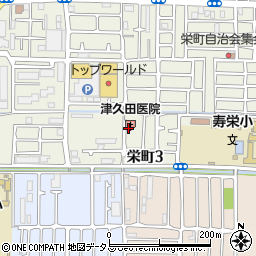 津久田医院周辺の地図
