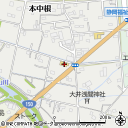 焼津カーケアセンター周辺の地図
