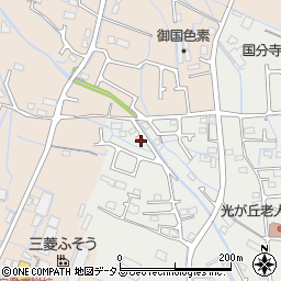 兵庫県姫路市御国野町国分寺2-11周辺の地図