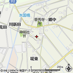 愛知県西尾市八ケ尻町郷中57周辺の地図