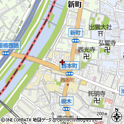 大阪府池田市西本町6周辺の地図