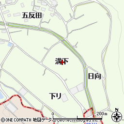 愛知県蒲郡市相楽町溝下周辺の地図