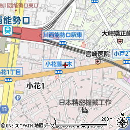 ホシザキ阪神株式会社　宝塚営業所周辺の地図