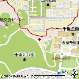 大阪府吹田市藤白台5丁目24周辺の地図