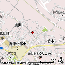 愛知県豊川市御津町広石越川109周辺の地図