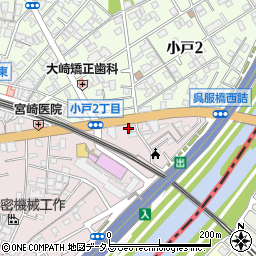 川西警察署小花交番周辺の地図