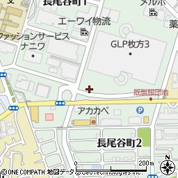 大阪府枚方市長尾谷町周辺の地図