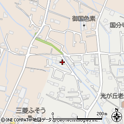 兵庫県姫路市御国野町国分寺2-8周辺の地図