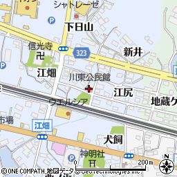 川東公民館周辺の地図
