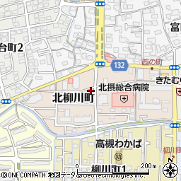 フラワー薬局高槻店周辺の地図