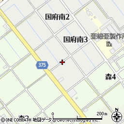 愛知県豊川市国府南3丁目周辺の地図