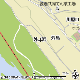 京都府城陽市奈島外ノ浜周辺の地図