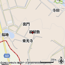 愛知県額田郡幸田町深溝組屋敷周辺の地図