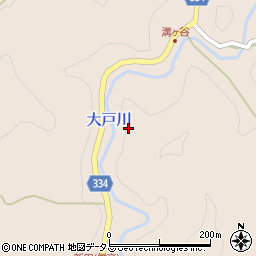 大戸川周辺の地図