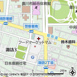 ダイソー豊川プリオ２店周辺の地図