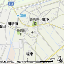 愛知県西尾市八ケ尻町郷中62周辺の地図