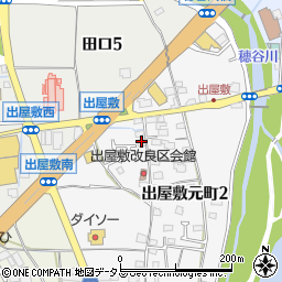 大阪府枚方市出屋敷元町1丁目1周辺の地図