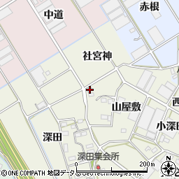 愛知県豊川市三上町山屋敷64周辺の地図