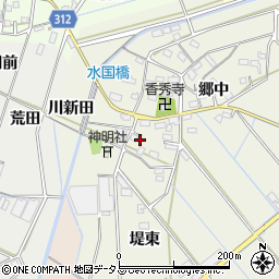 愛知県西尾市八ケ尻町郷中60周辺の地図