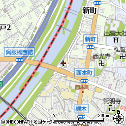 大阪府池田市西本町5-2周辺の地図