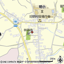 三重県津市芸濃町林周辺の地図