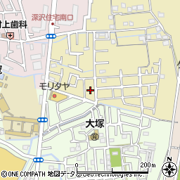 大阪府高槻市深沢本町26周辺の地図
