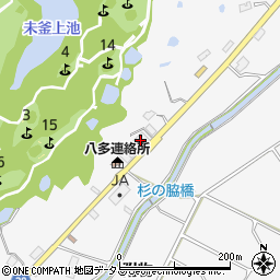 兵庫六甲農業協同組合八多支店周辺の地図