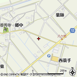 愛知県西尾市八ケ尻町前田周辺の地図