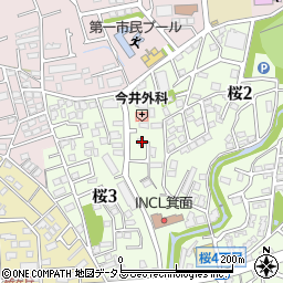 大阪府箕面市桜2丁目7-41周辺の地図
