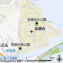 兵庫県西宮市清瀬台周辺の地図
