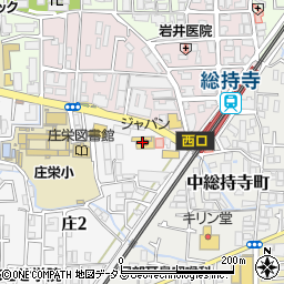 ジャパン　総持寺駅前店周辺の地図