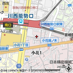 あなぶきケアサービス川西訪問介護事業所周辺の地図