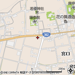 静岡県浜松市浜名区宮口500周辺の地図
