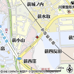 京都府京田辺市薪狭道52-2周辺の地図