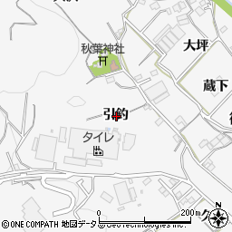 愛知県豊川市御津町豊沢引釣周辺の地図