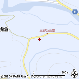 岡山県岡山市北区御津虎倉58周辺の地図