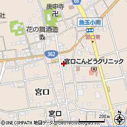 静岡県浜松市浜名区宮口605周辺の地図