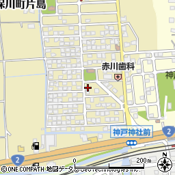 兵庫県たつの市揖保川町片島906-110周辺の地図
