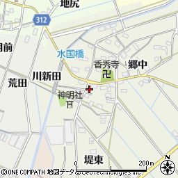 愛知県西尾市八ケ尻町郷中67周辺の地図