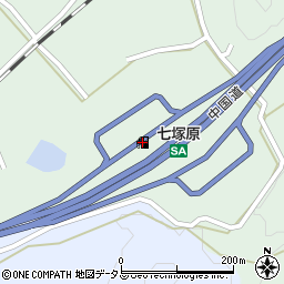ａｐｏｌｌｏｓｔａｔｉｏｎ七塚原サービスエリア上りＳＳ周辺の地図