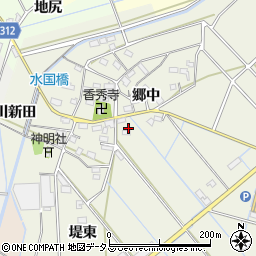 愛知県西尾市八ケ尻町郷中138周辺の地図