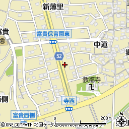 愛知県武豊町（知多郡）冨貴（新西側）周辺の地図
