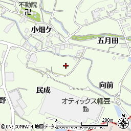 愛知県蒲郡市相楽町周辺の地図